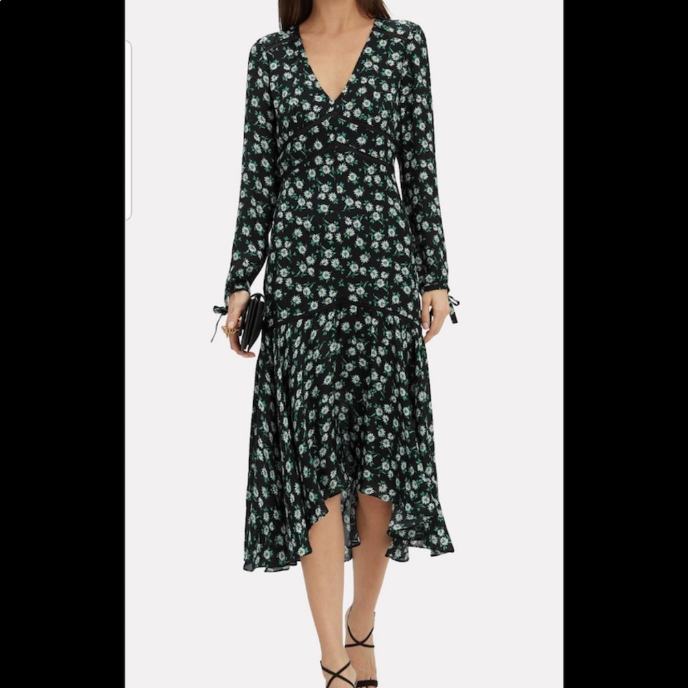 Intermix floral silk dress size 4